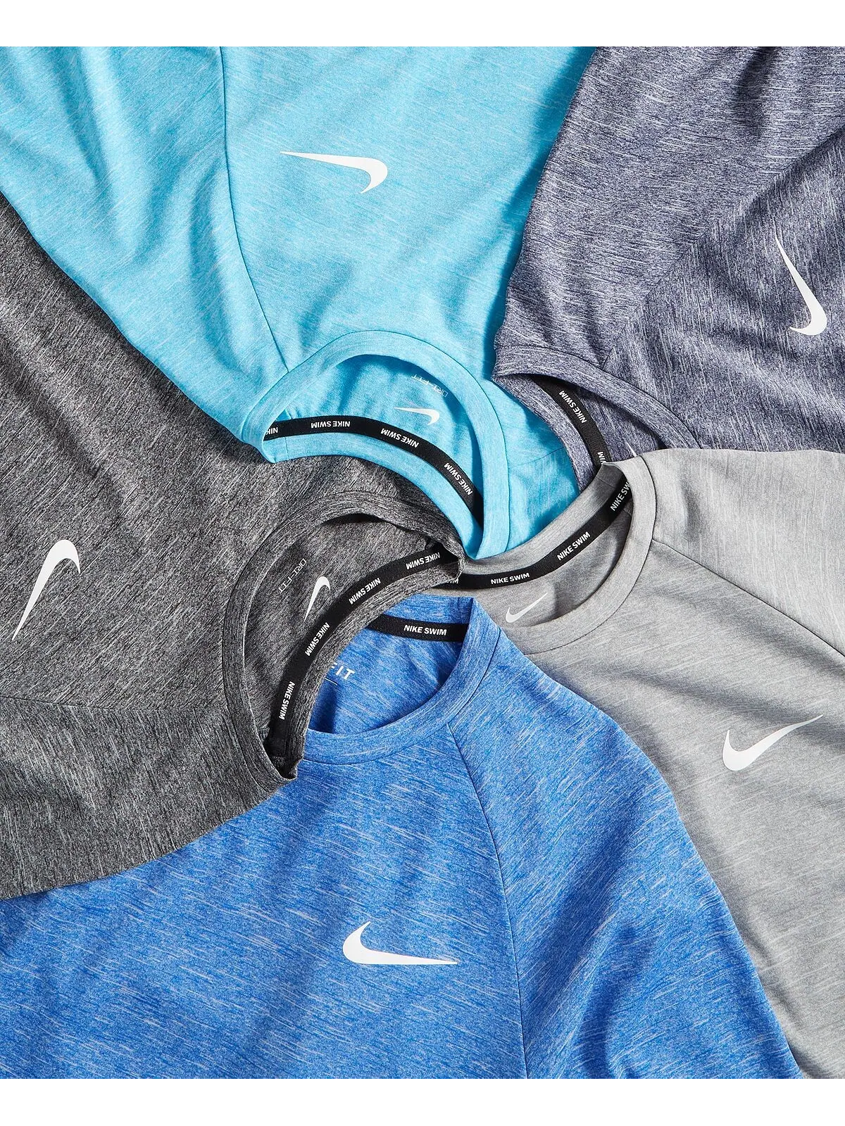 Мужской рашгард hydroguard dri-fit stretch upf 40+ heather rash guard Nike — 4