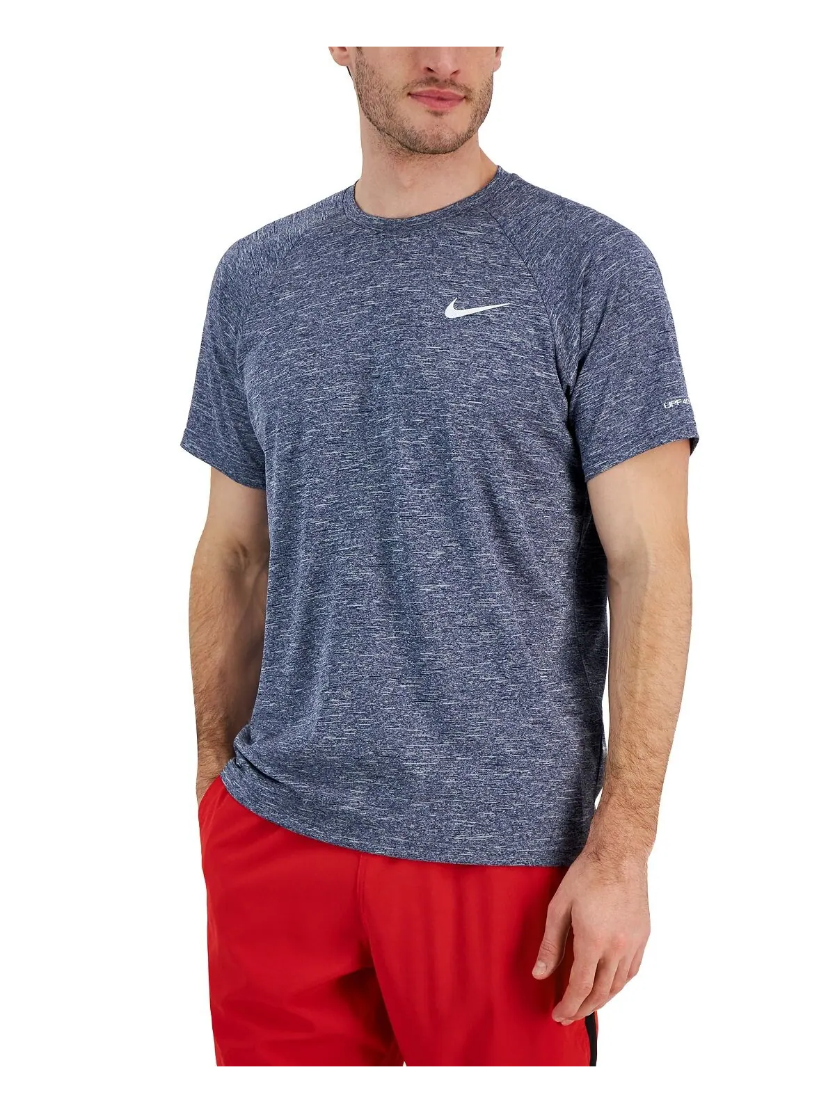 Футболка Nike Hydroguard Dri-fit Stretch UPF 40+ Heather Rash Guard — 2