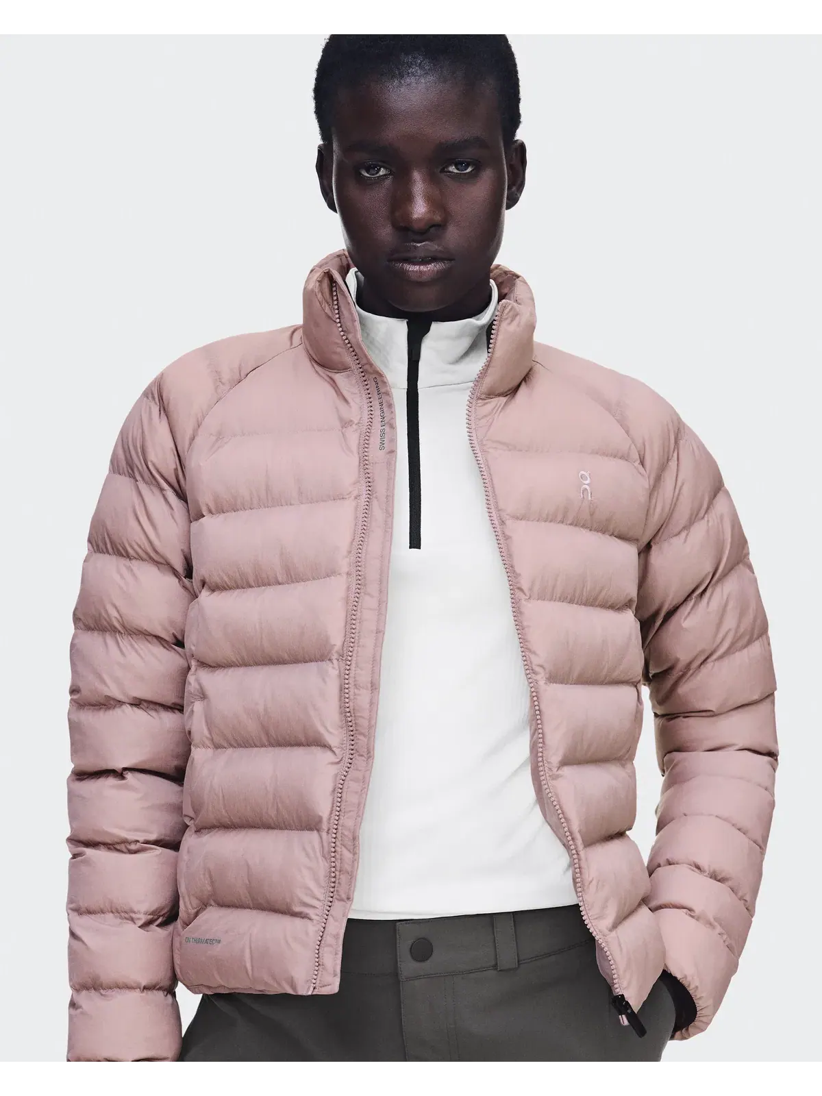 Женская куртка пуховик с утеплителем On ThermaTec Ascent Puffer Jacket On Biscuit — 3