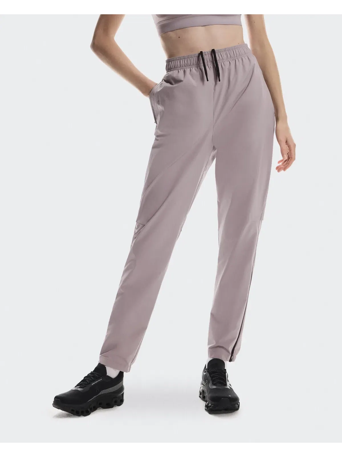 Женские брюки для бега с эластичным поясом Core Pants On, Heron — 4
