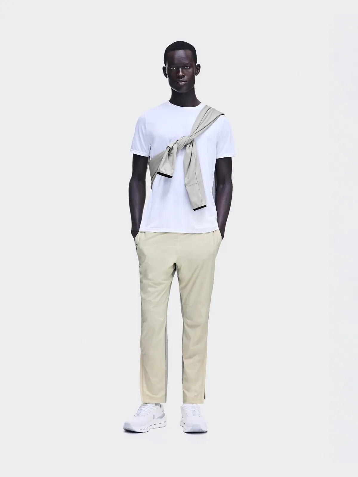 Мужские беговые брюки с защитой от ветра Weather Pants On, Hare Brume — 2
