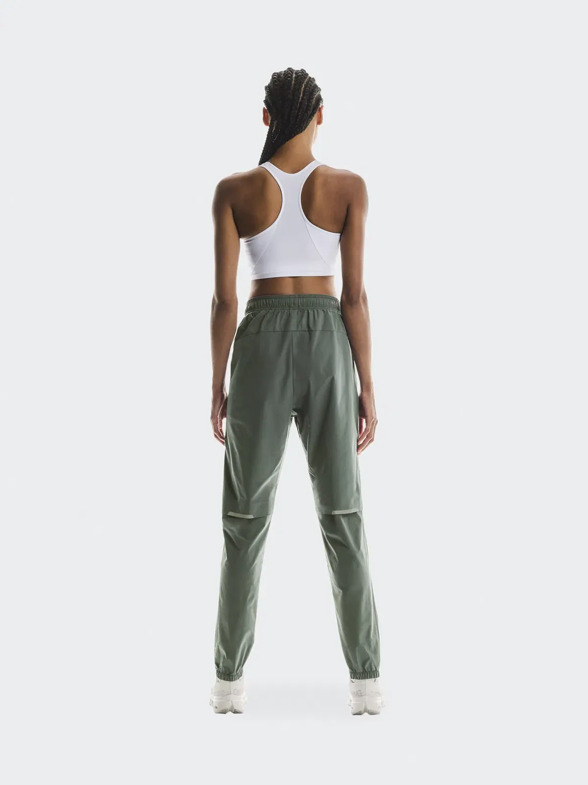 Женские брюки для бега с эластичным поясом Core Pants On Olive — 3