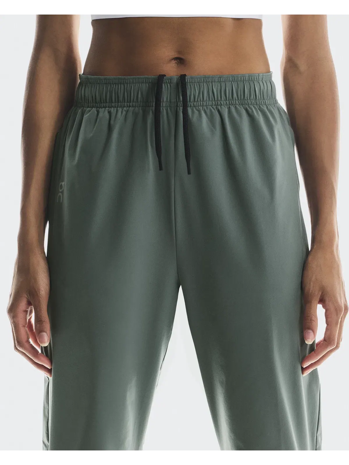 Женские брюки для бега с эластичным поясом Core Pants On Olive — 5