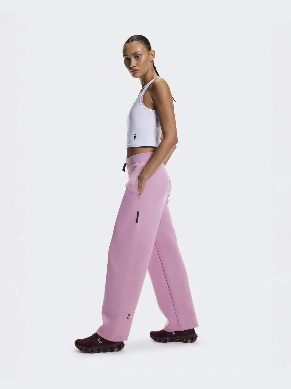 Женские брюки-свитшот с боковым карманом на молнии Focus Tech Sweatpants On, Sakura — 6