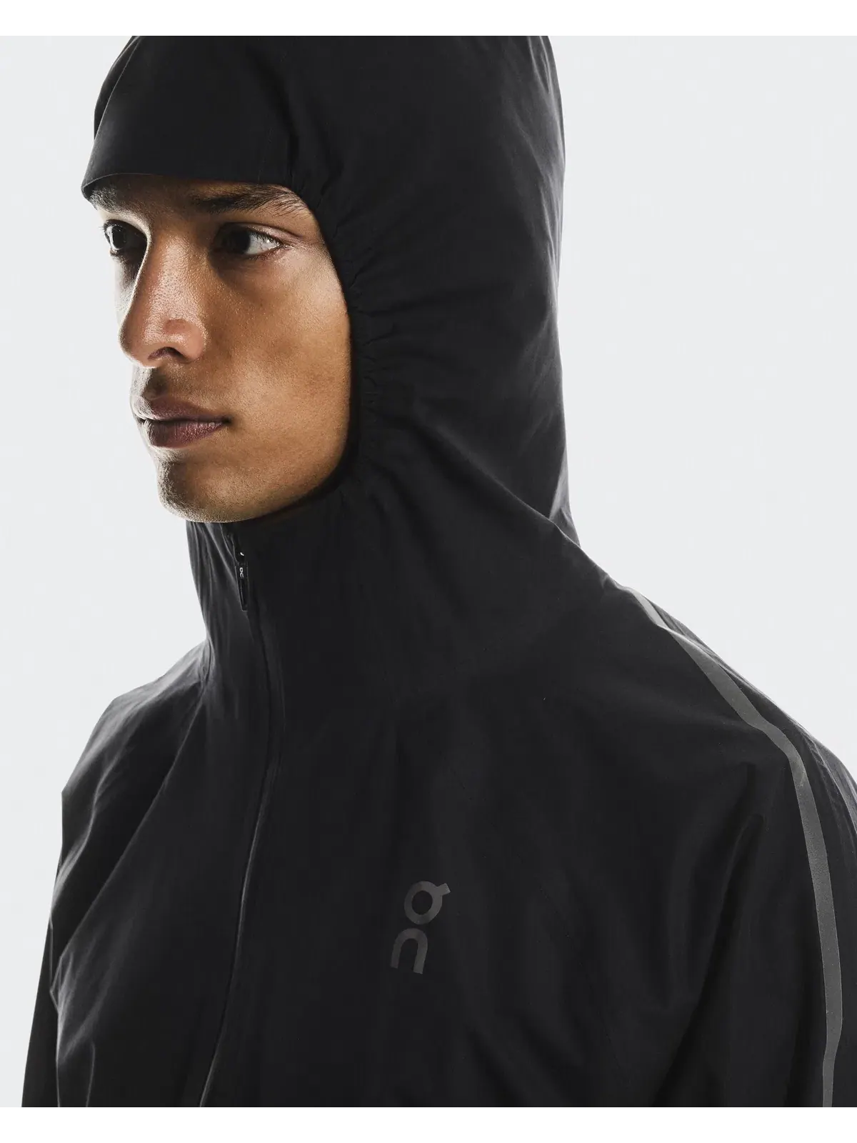 Мужская куртка беговая водостойкая с капюшоном Performance Jacket Waterproof On — 7