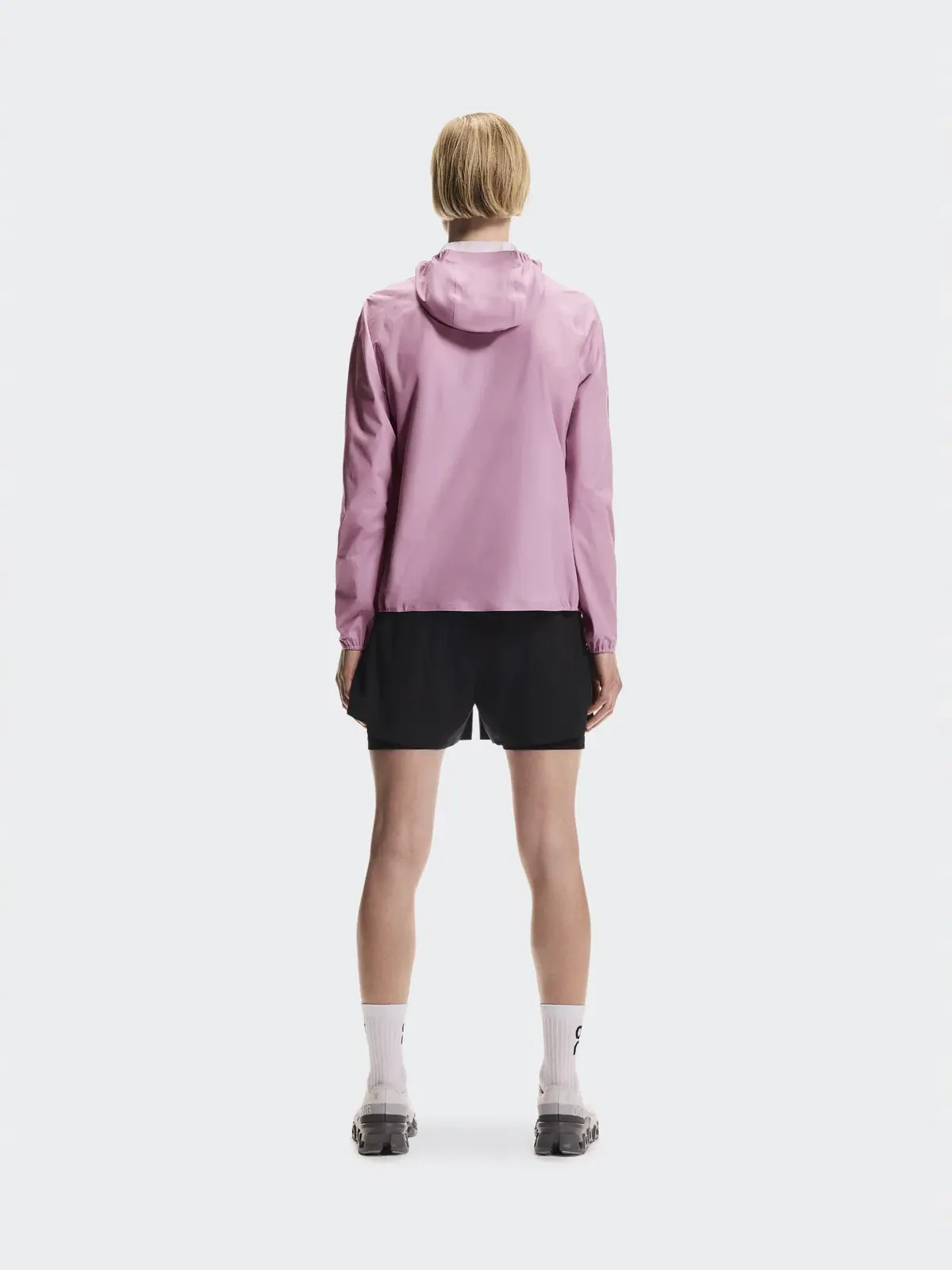 Женская куртка беговая водостойкая с капюшоном Performance Jacket Waterproof On, Sakura — 3