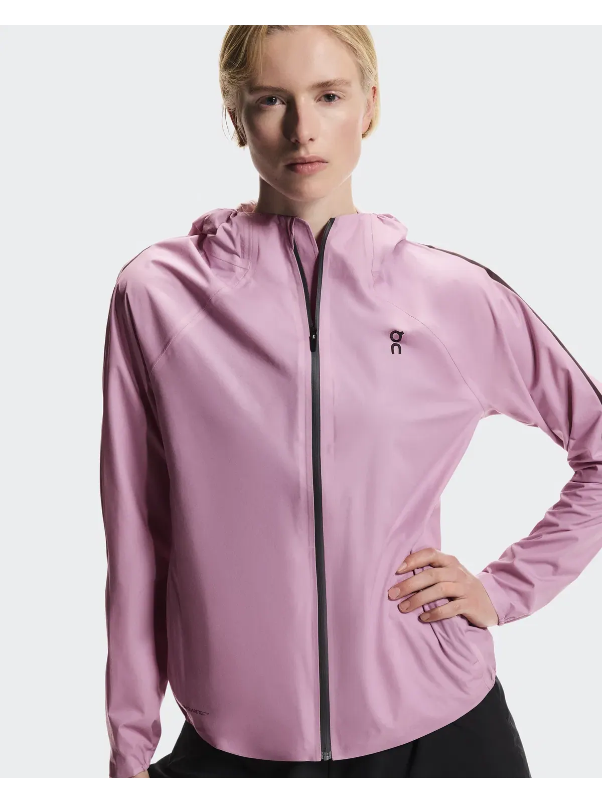 Женская куртка беговая водостойкая с капюшоном Performance Jacket Waterproof On, Sakura — 4