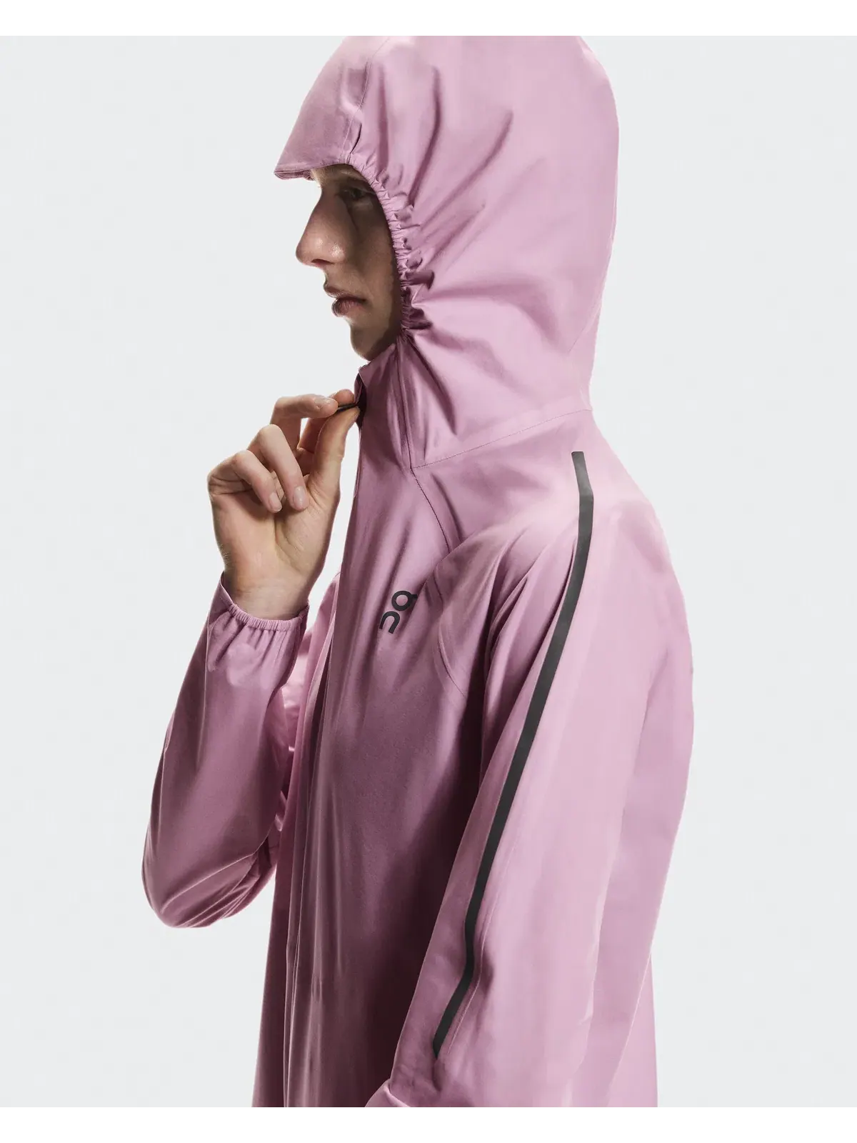 Женская куртка беговая водостойкая с капюшоном Performance Jacket Waterproof On, Sakura — 5