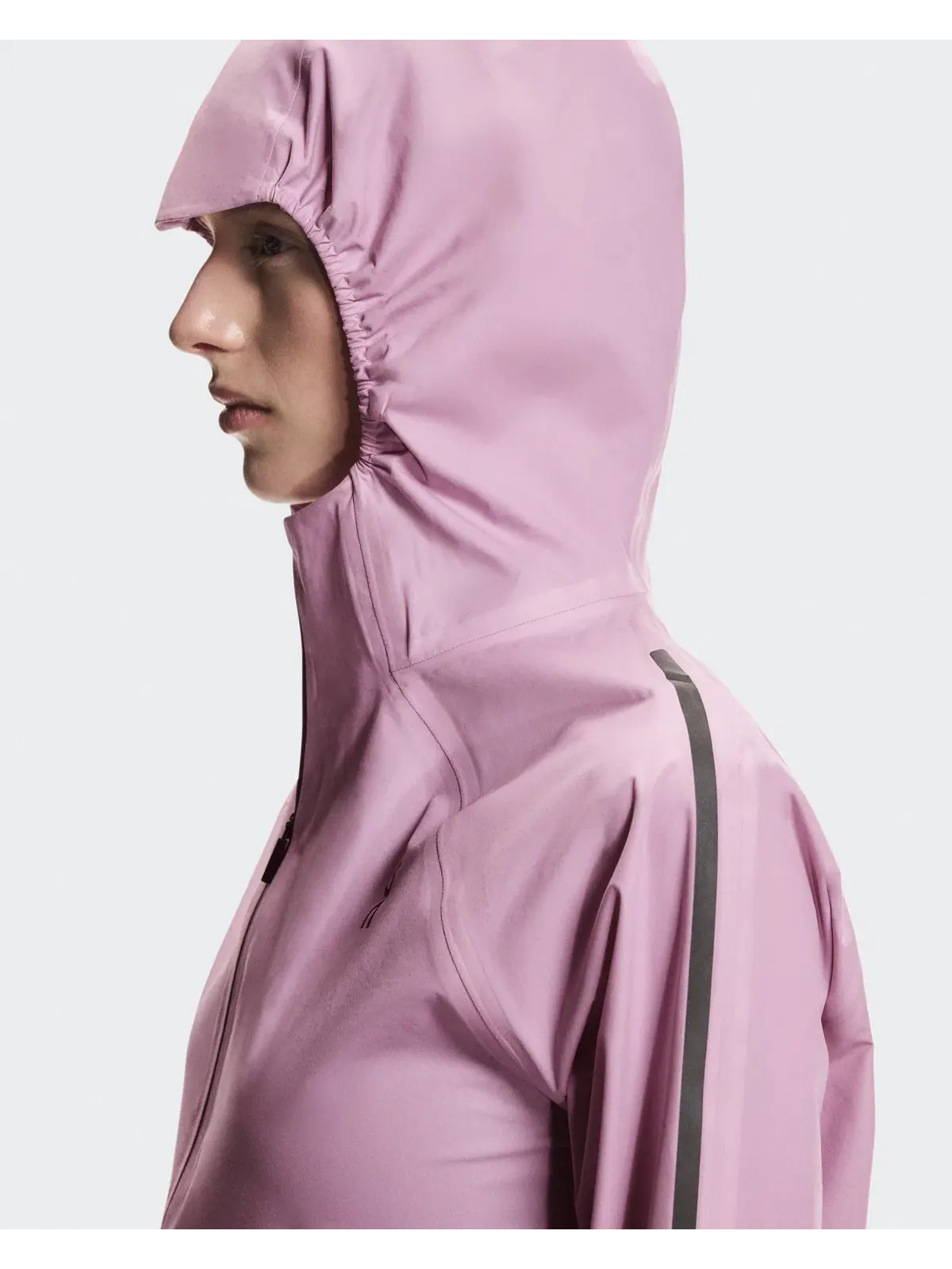 Женская куртка беговая водостойкая с капюшоном Performance Jacket Waterproof On, Sakura — 6