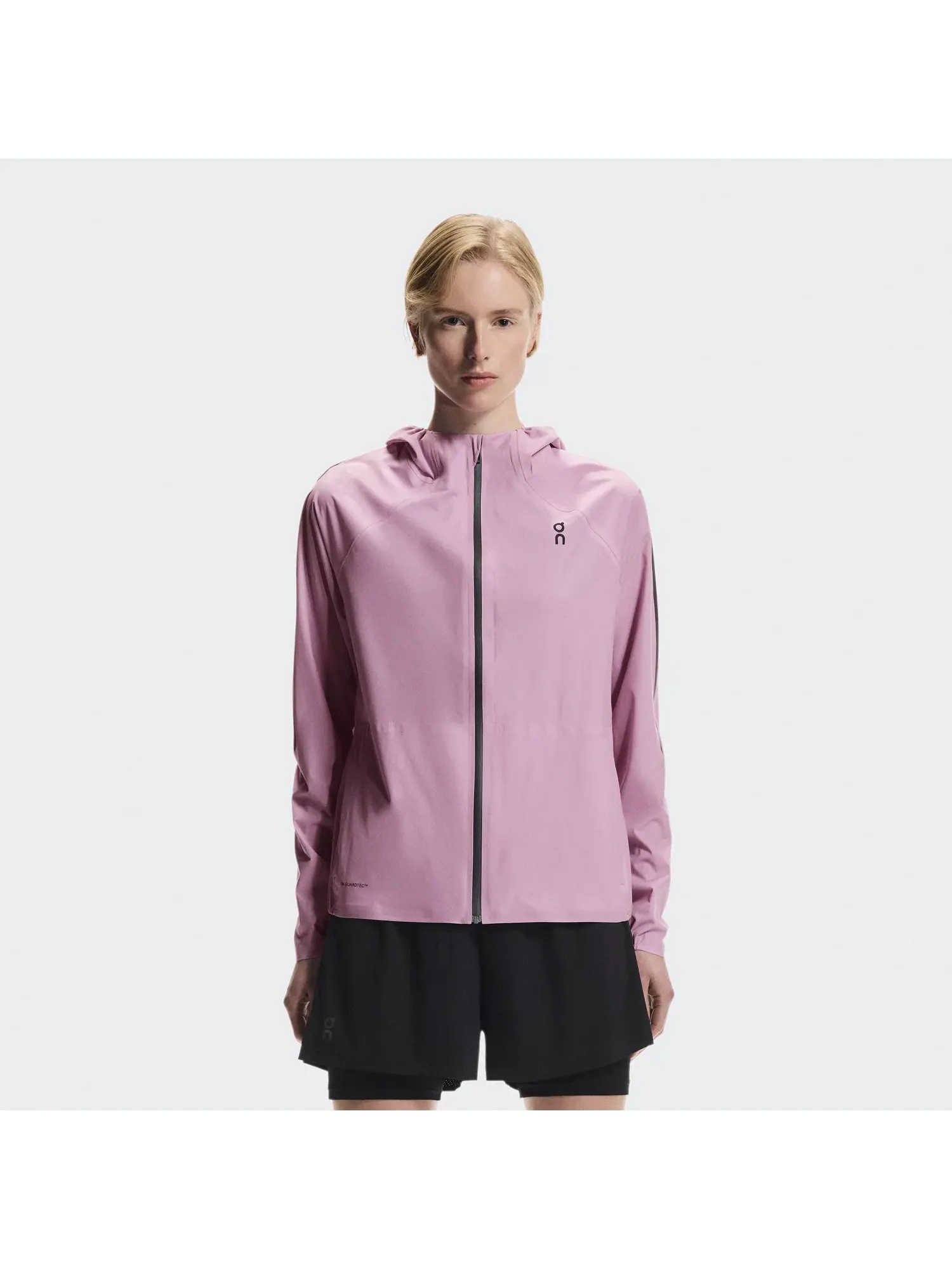 Женская куртка беговая водостойкая с капюшоном Performance Jacket Waterproof On, Sakura — 10