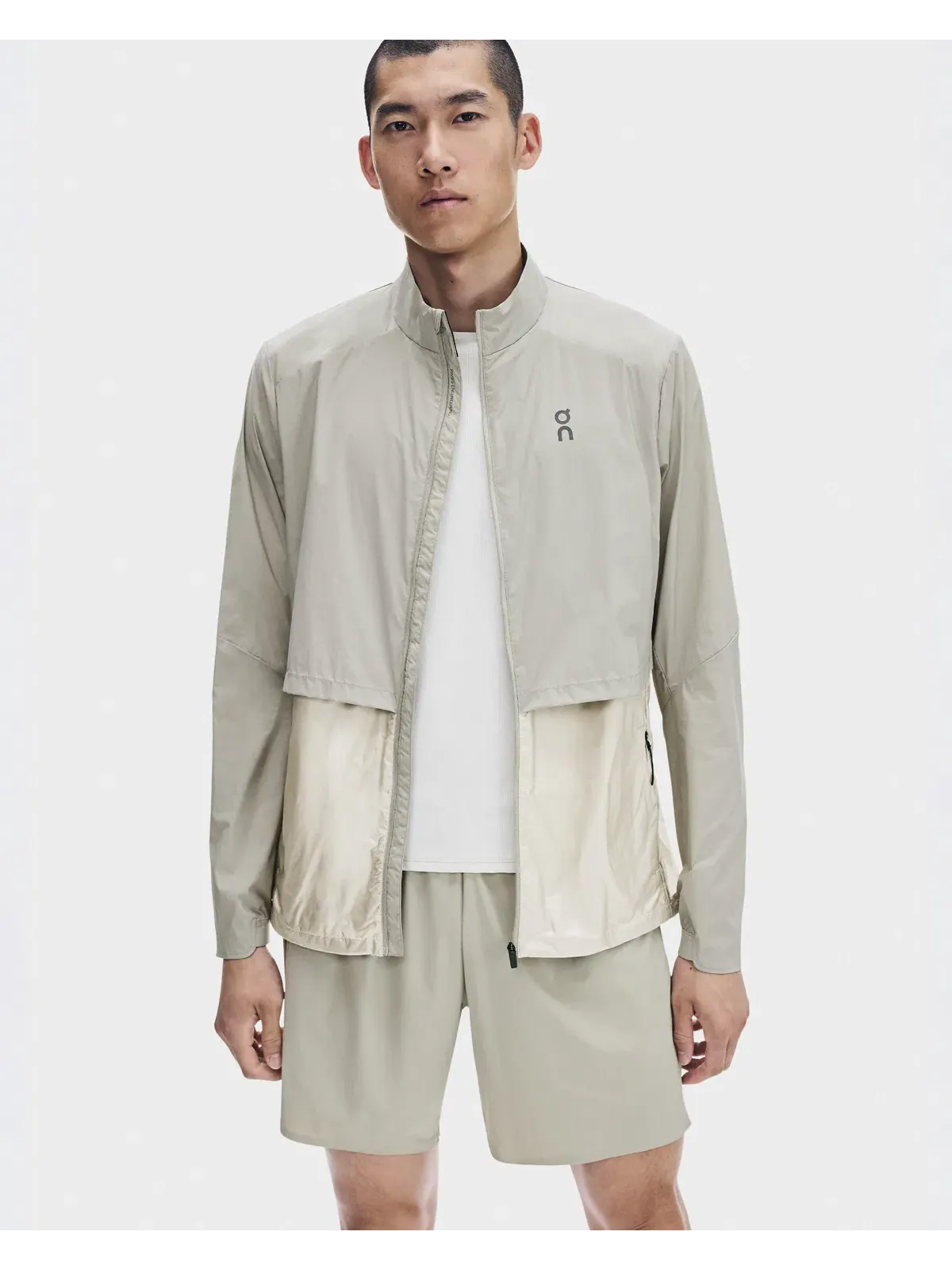 Мужская беговая куртка ветрозащитная водонепроницаемая Weather Jacket On, Brume Hare — 3