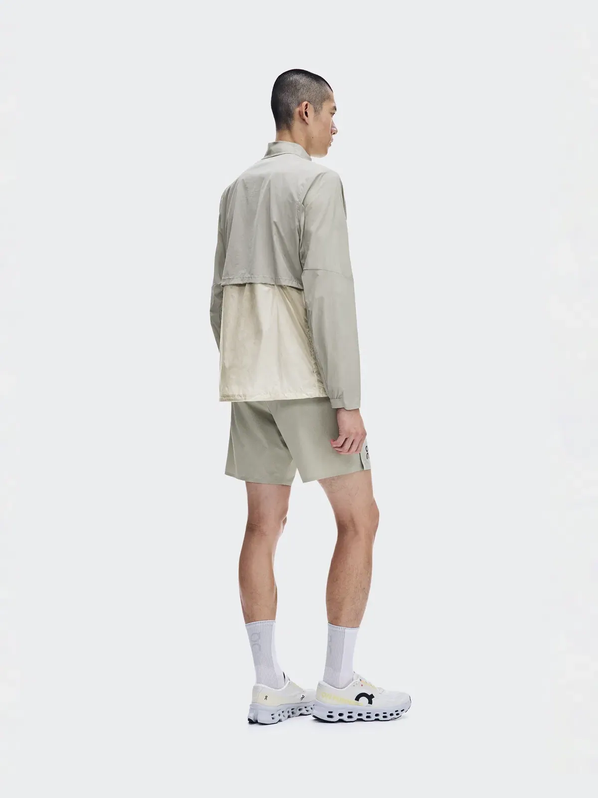 Мужская беговая куртка ветрозащитная водонепроницаемая Weather Jacket On, Brume Hare — 4