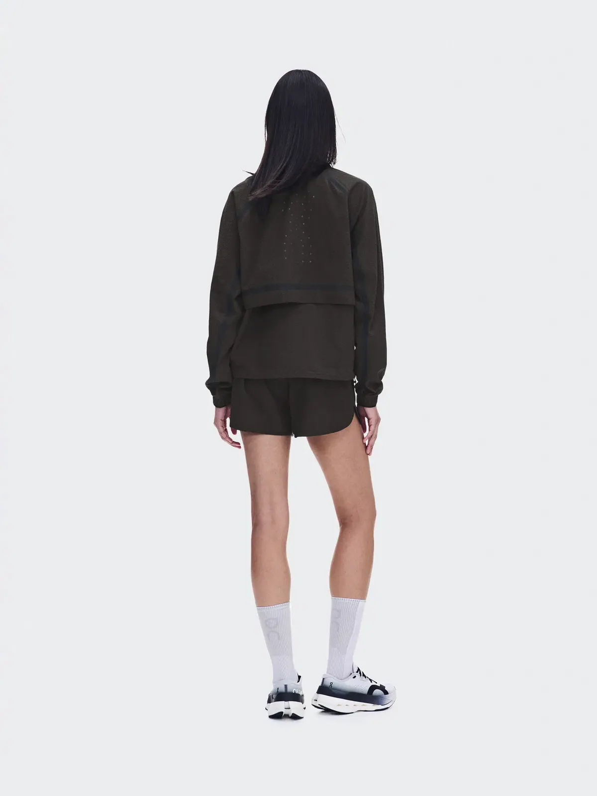Женская беговая куртка с водоотталкивающей тканью Performance Volt Jacket On — 4