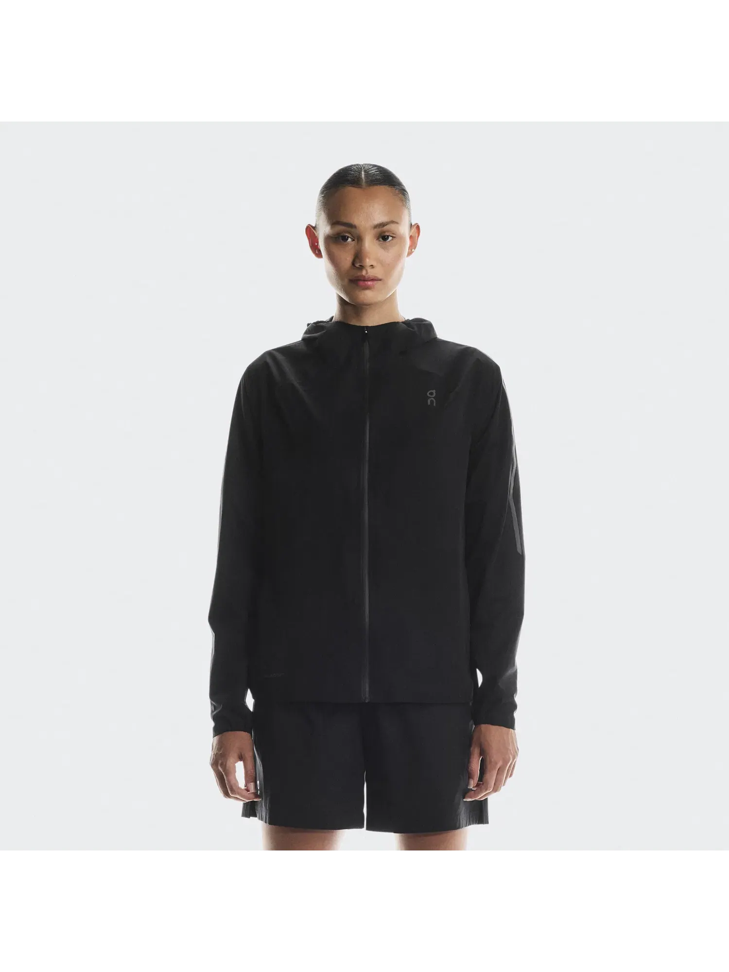 Женская куртка беговая водостойкая с капюшоном Performance Jacket Waterproof On — 9