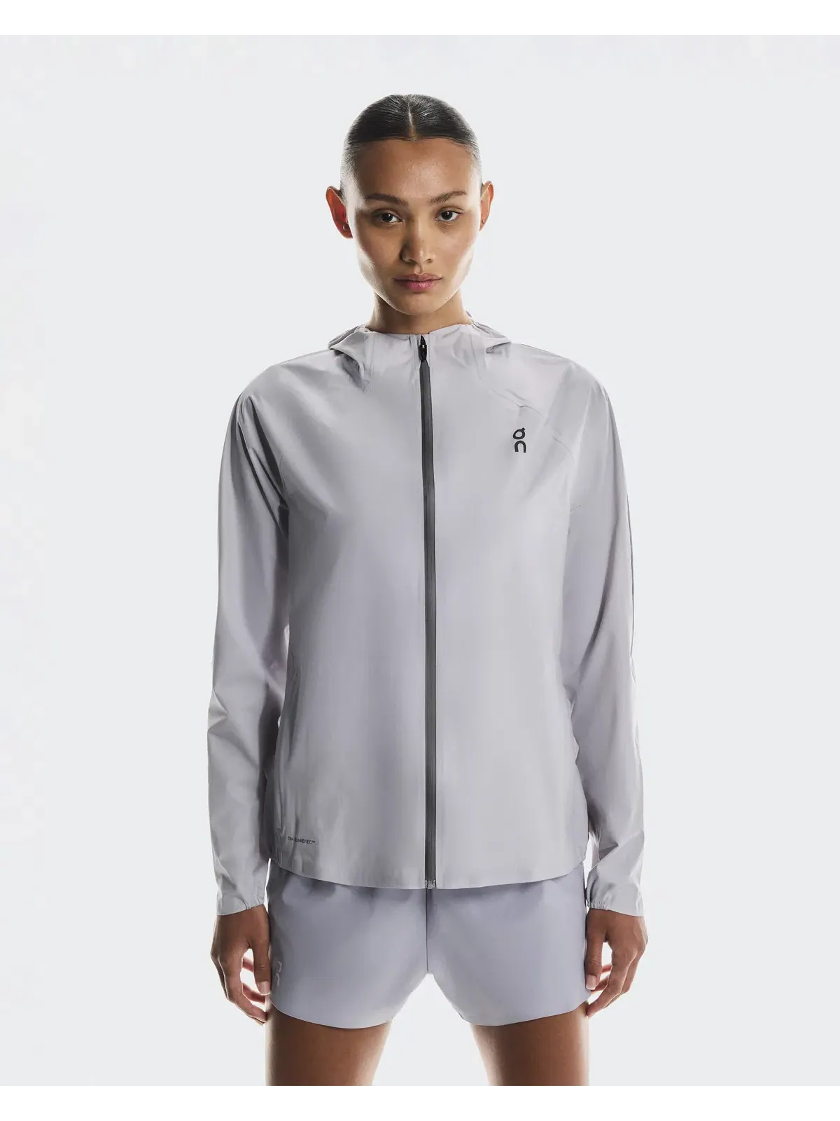 Женская куртка беговая водостойкая с капюшоном Performance Jacket Waterproof On — 4