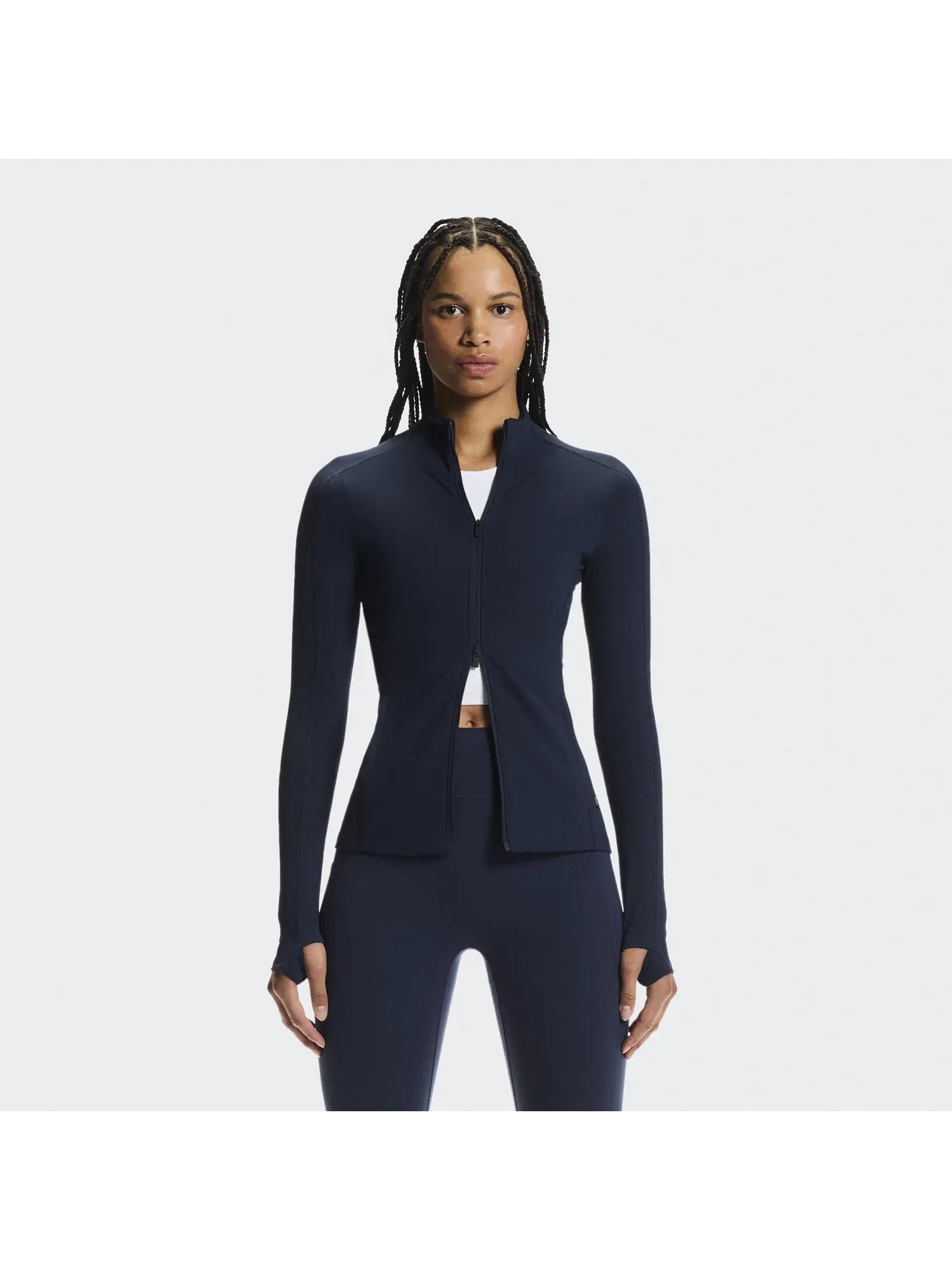 Женская куртка тренировочная с сетчатыми вставками Studio Jacket On — 9