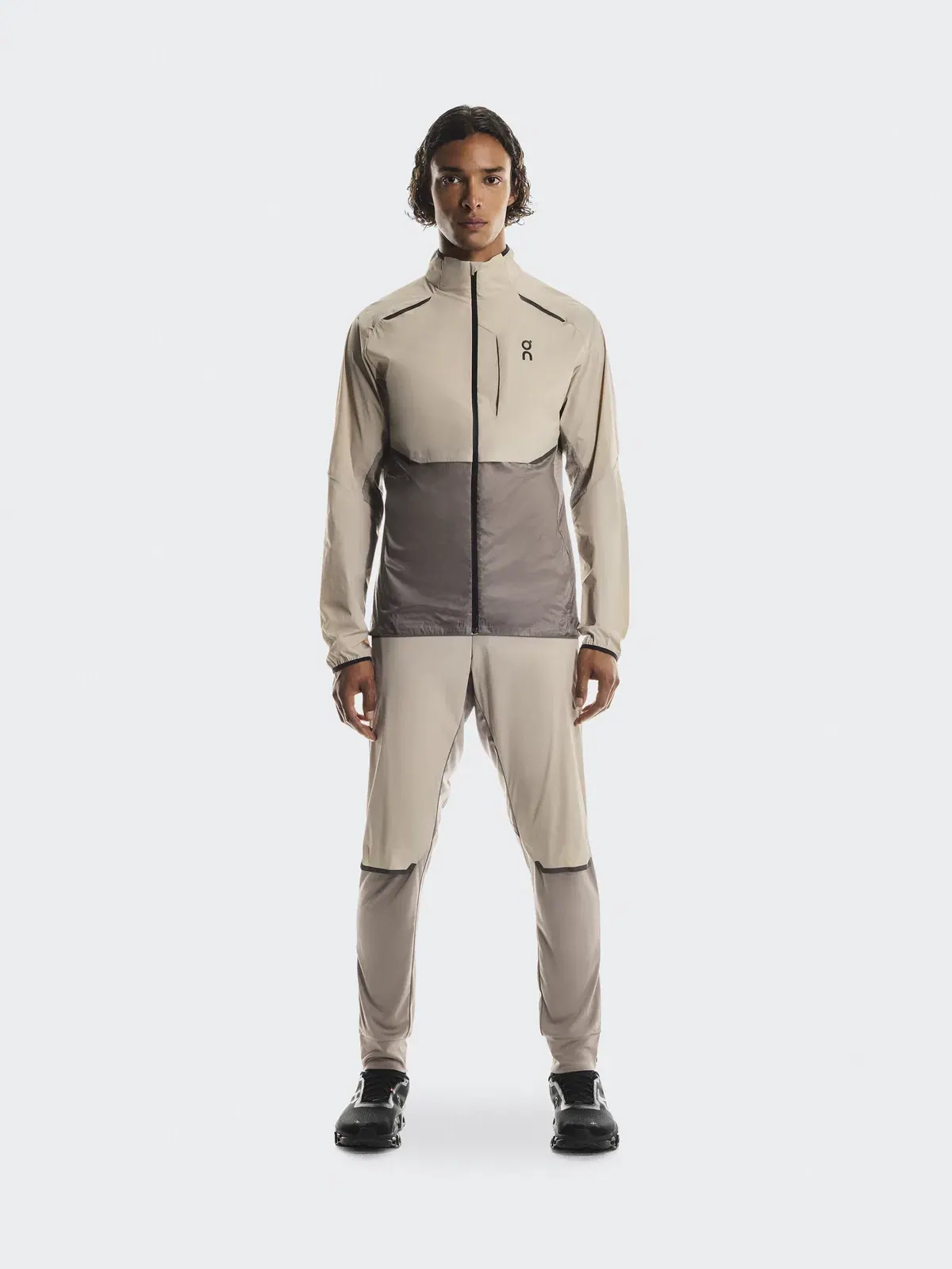 Мужская беговая куртка ветрозащитная Weather Jacket On, Desert Cinder — 2