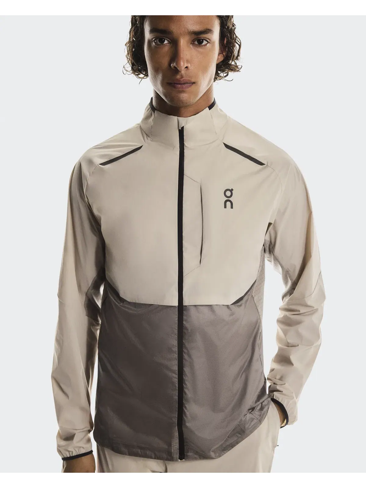 Мужская беговая куртка ветрозащитная Weather Jacket On, Desert Cinder — 4