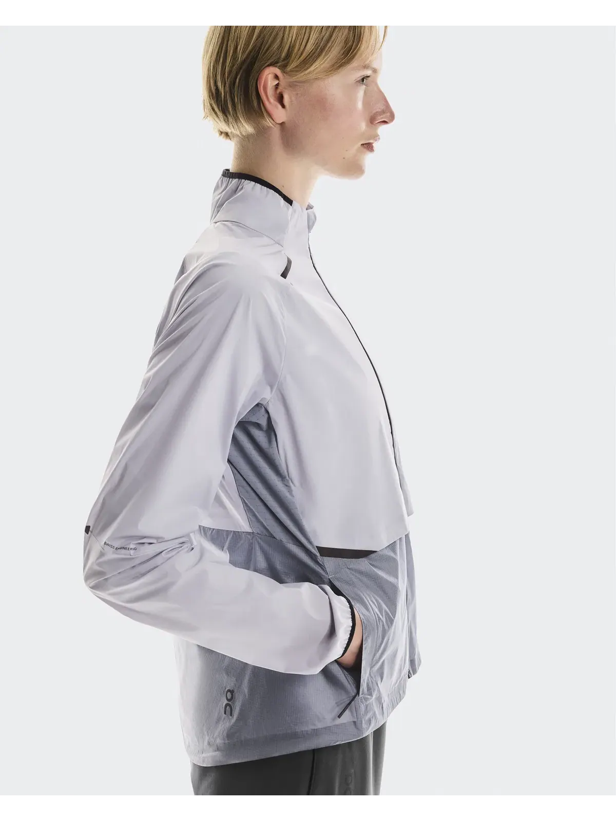 Женская беговая куртка ветрозащитная Weather Jacket On, Nimbus Lilac — 5