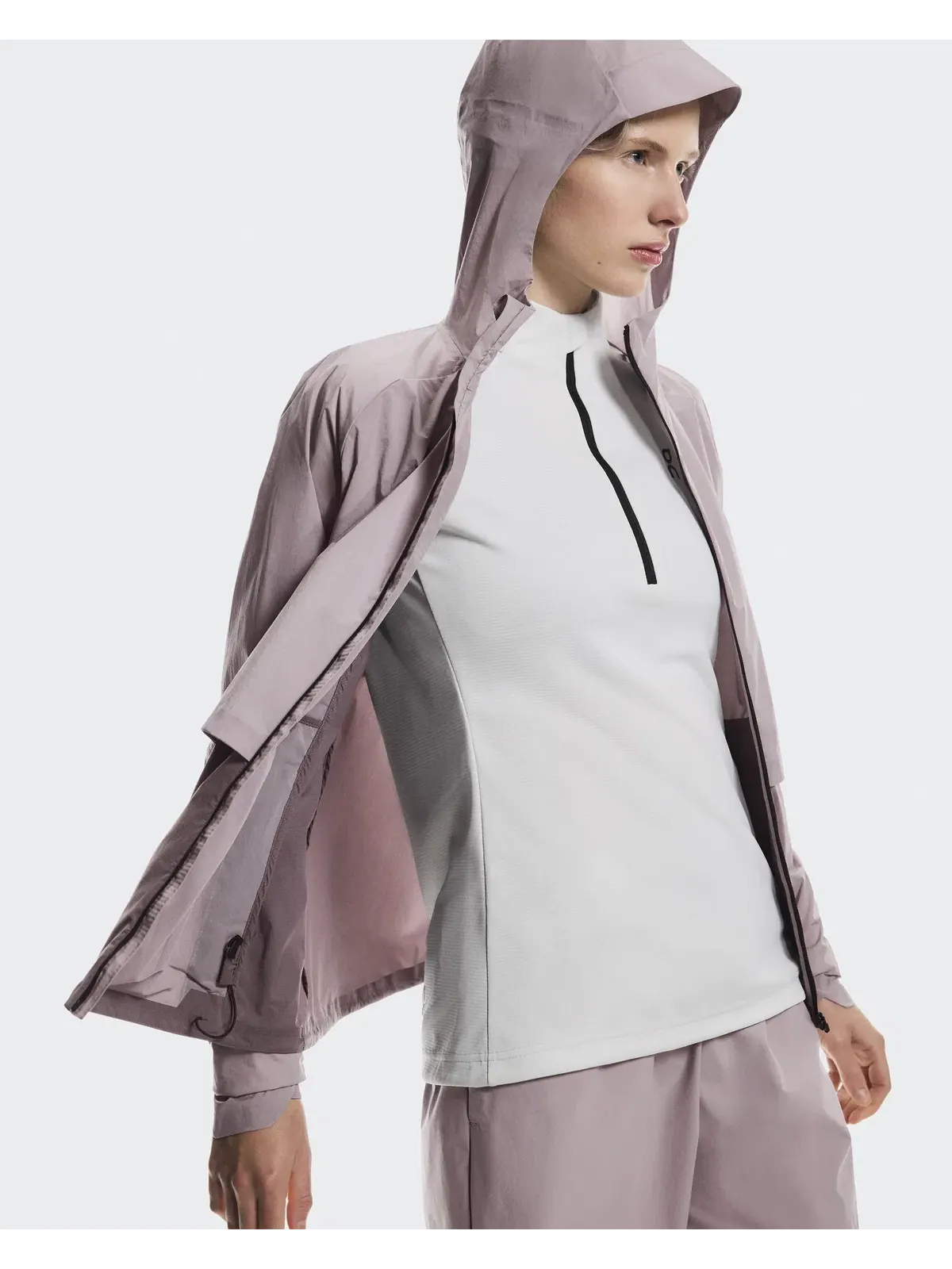 Женская беговая куртка водоотталкивающая Regular Core Jacket On, Heron Gobi — 9