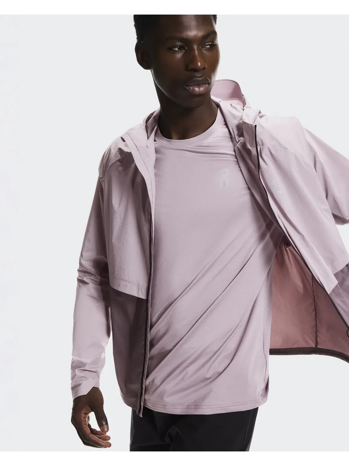 Мужская беговая куртка водоотталкивающая Core Jacket On, Heron Gobi — 10
