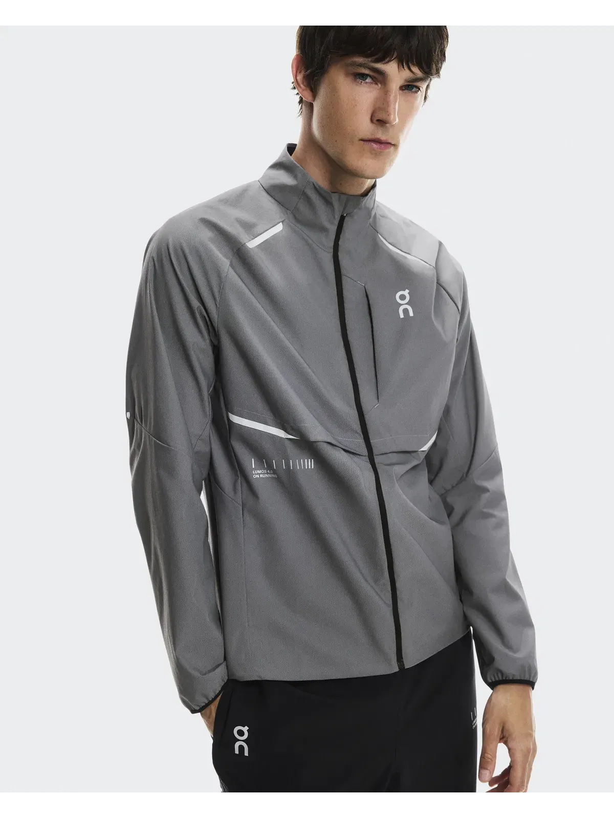 Мужская беговая куртка водоотталкивающая Weather Jacket Lumos On — 4