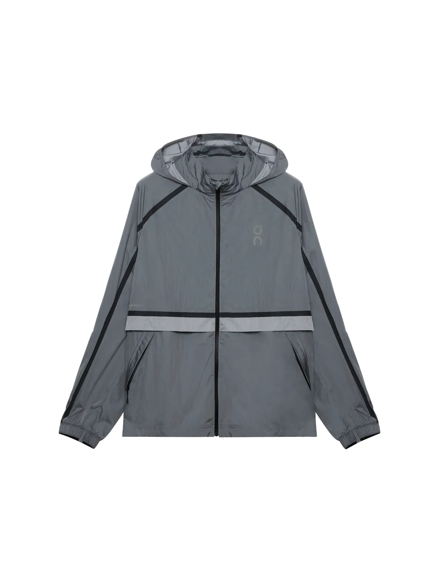 Мужская беговая куртка ветрозащитная с капюшоном Performance Volt Jacket On — 1