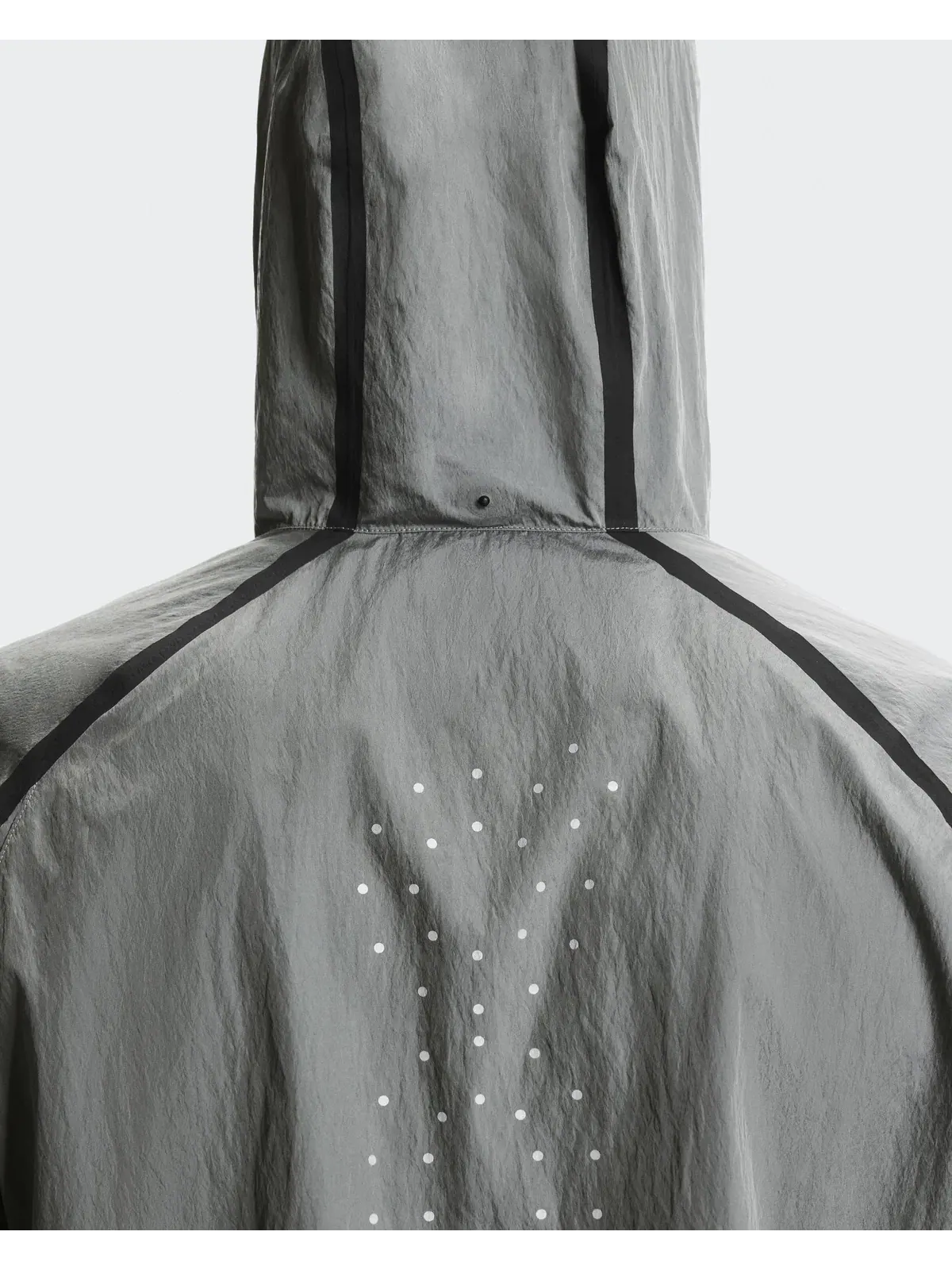 Мужская беговая куртка ветрозащитная с капюшоном Performance Volt Jacket On — 7