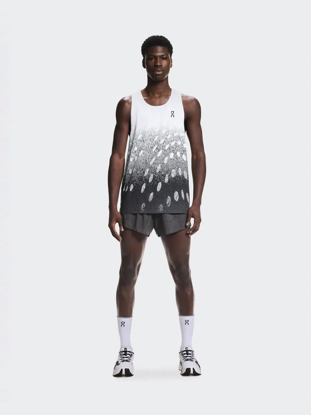 Мужская майка для бега ультралегкая с графичным принтом Zero Singlet On — 2