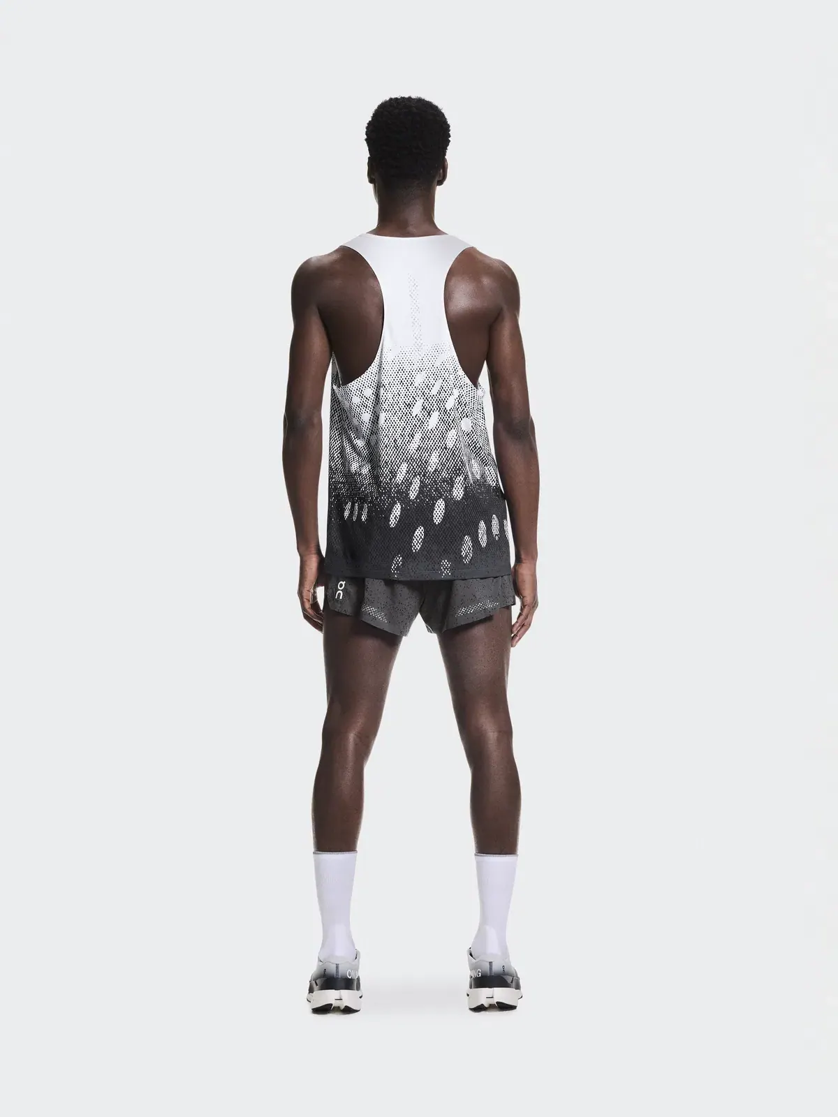 Мужская майка для бега ультралегкая с графичным принтом Zero Singlet On — 3