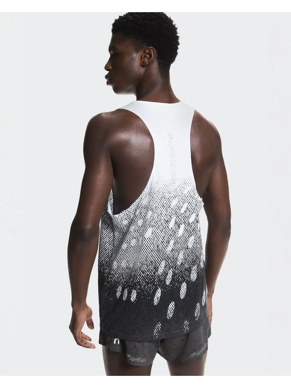 Мужская майка для бега ультралегкая с графичным принтом Zero Singlet On — 5