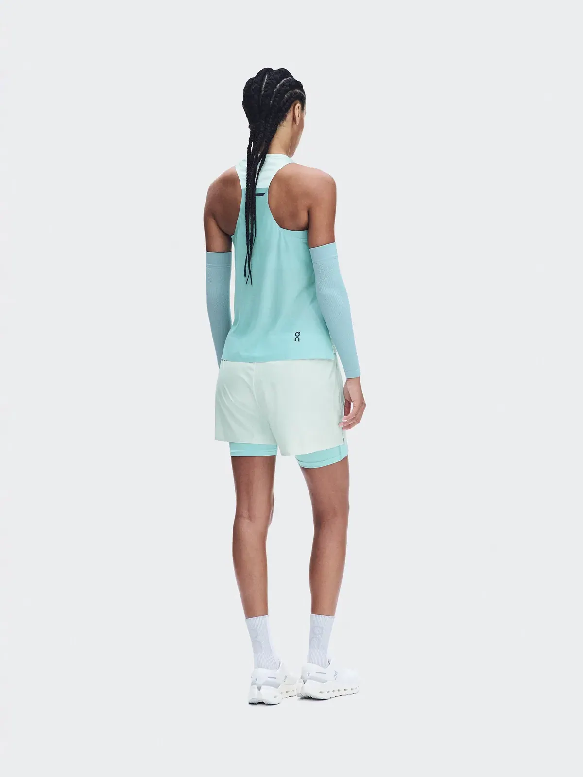 Женская беговая майка без рукавов с технологией DryTec Performance Tank On, Flurry Aquamarine — 4