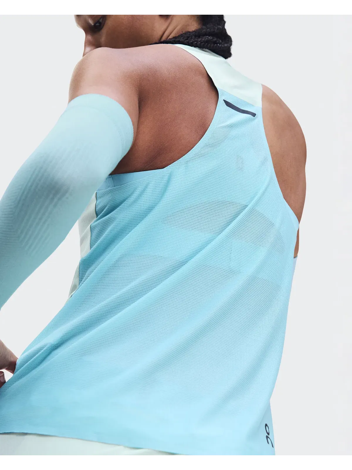 Женская беговая майка без рукавов с технологией DryTec Performance Tank On, Flurry Aquamarine — 7