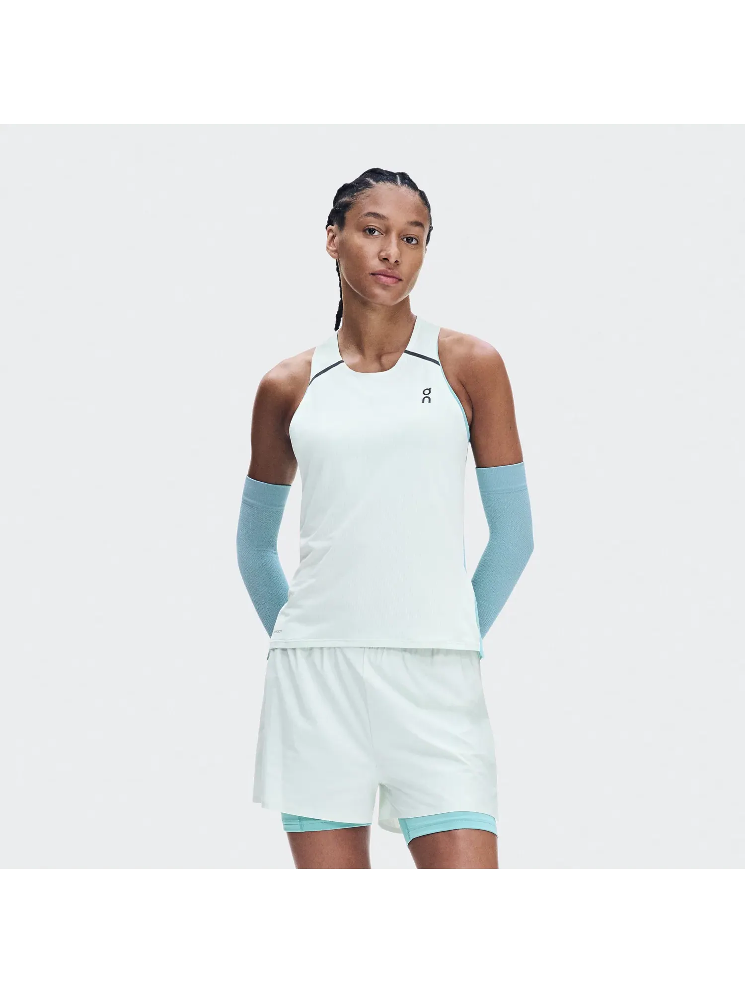Женская беговая майка без рукавов с технологией DryTec Performance Tank On, Flurry Aquamarine — 9
