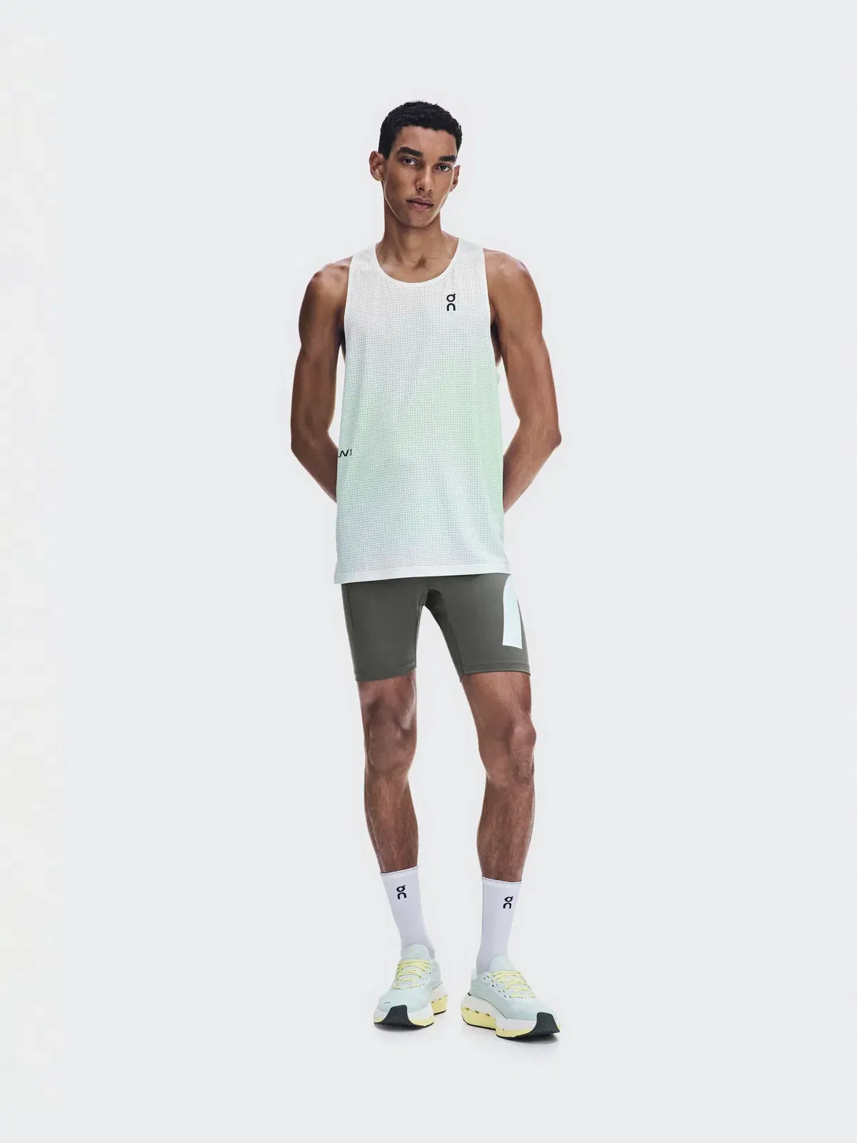 Мужская беговая майка-синглет с плиссированной конструкцией Race Singlet LN1 On, Fresco — 2