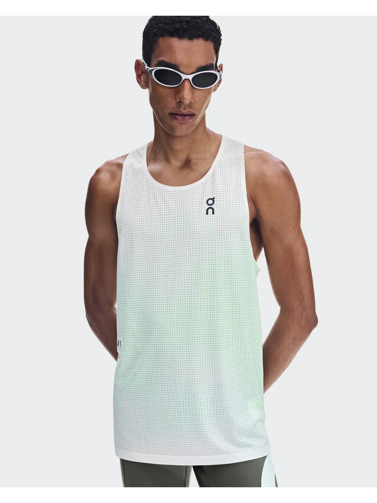 Мужская беговая майка-синглет с плиссированной конструкцией Race Singlet LN1 On, Fresco — 3