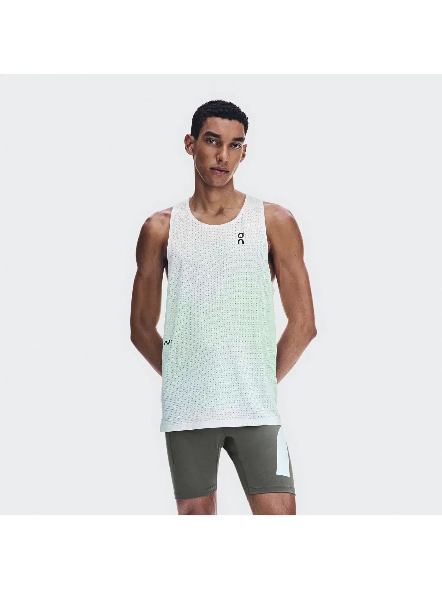 Мужская беговая майка-синглет с плиссированной конструкцией Race Singlet LN1 On, Fresco — 9
