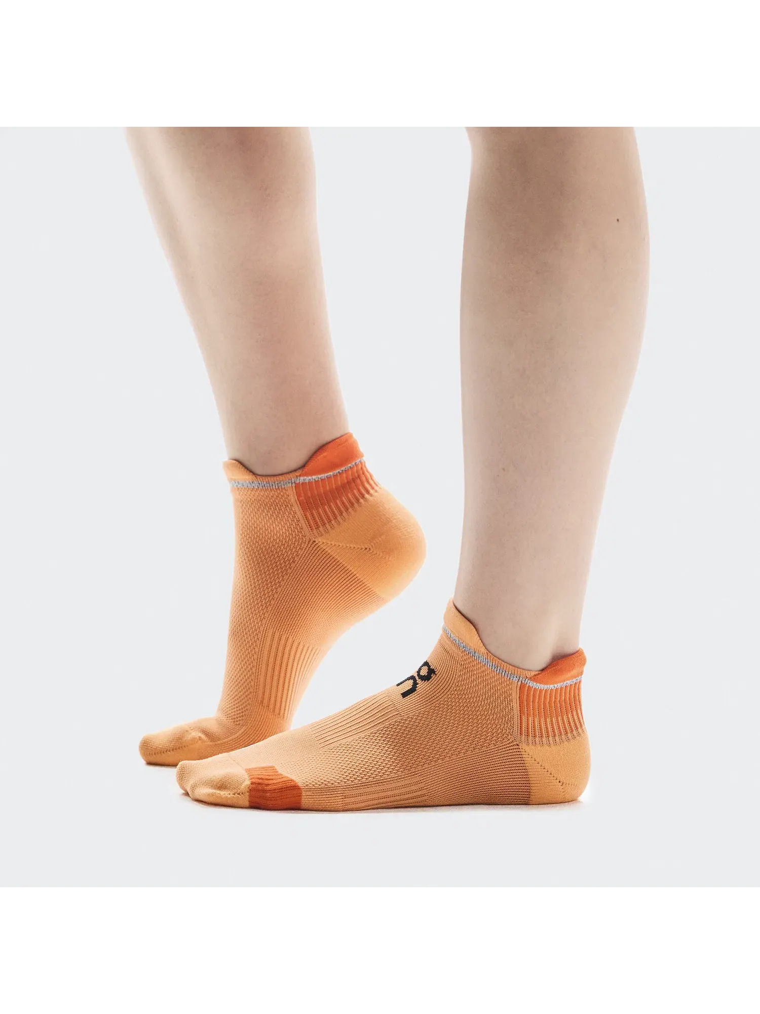 Беговые носки низкие с амортизацией Performance Run Sock Low On, Tangerine Flame — 5