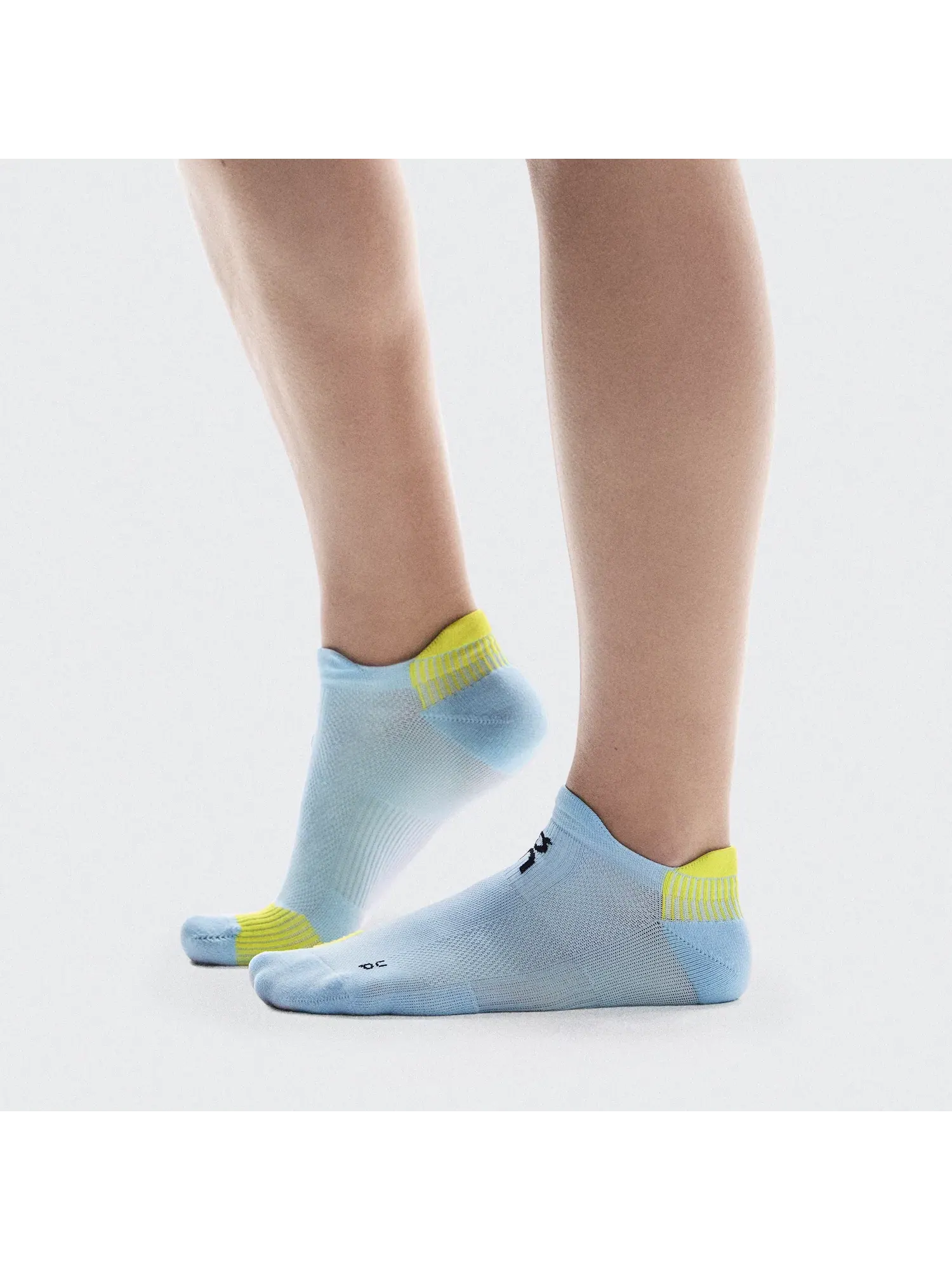 Беговые носки низкие с амортизацией Performance Run Sock Low On, Wash Lime — 5