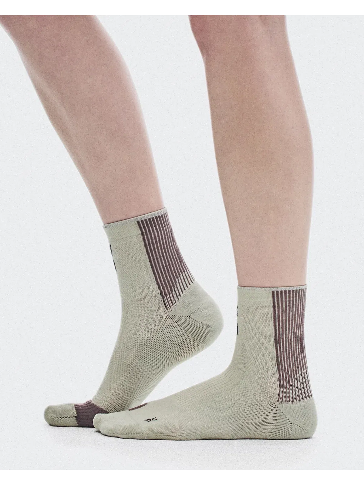 Носки для бега с усиленной амортизацией Performance Run Sock Mid On, Brume/Clove — 3