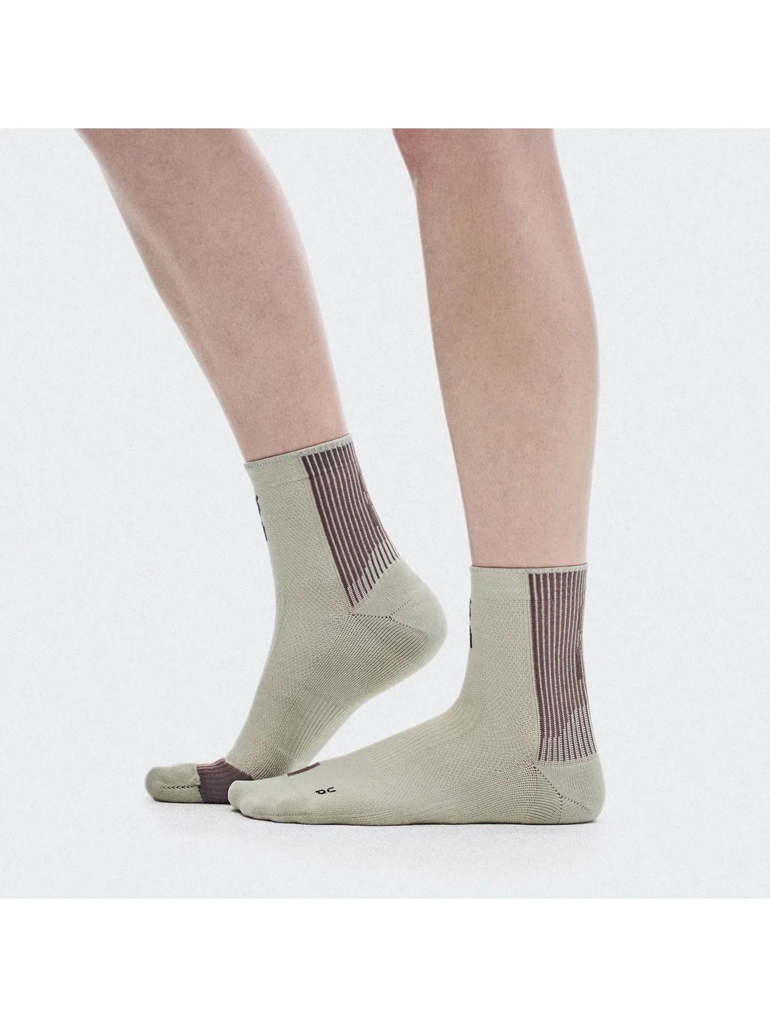 Носки для бега с усиленной амортизацией Performance Run Sock Mid On, Brume/Clove — 5