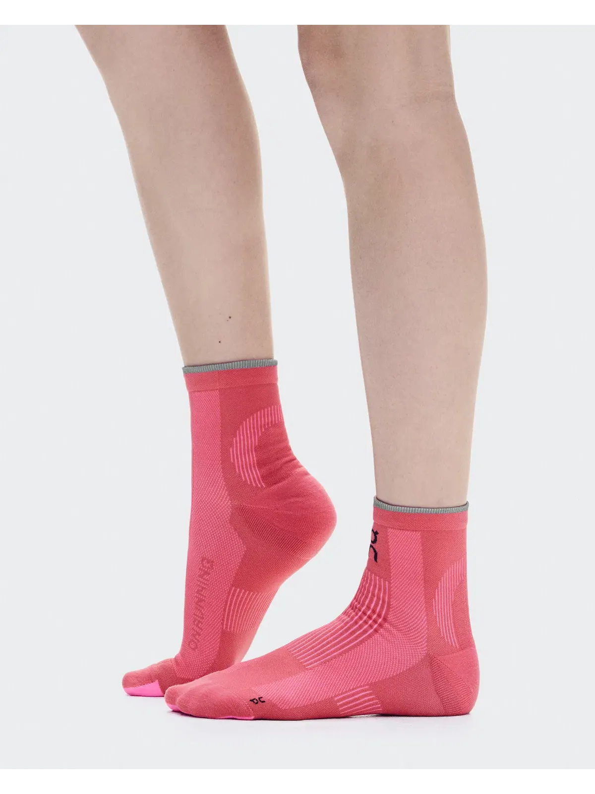 Беговые носки с амортизацией Elite Run Sock Mid On, Camellia/Azalea — 3