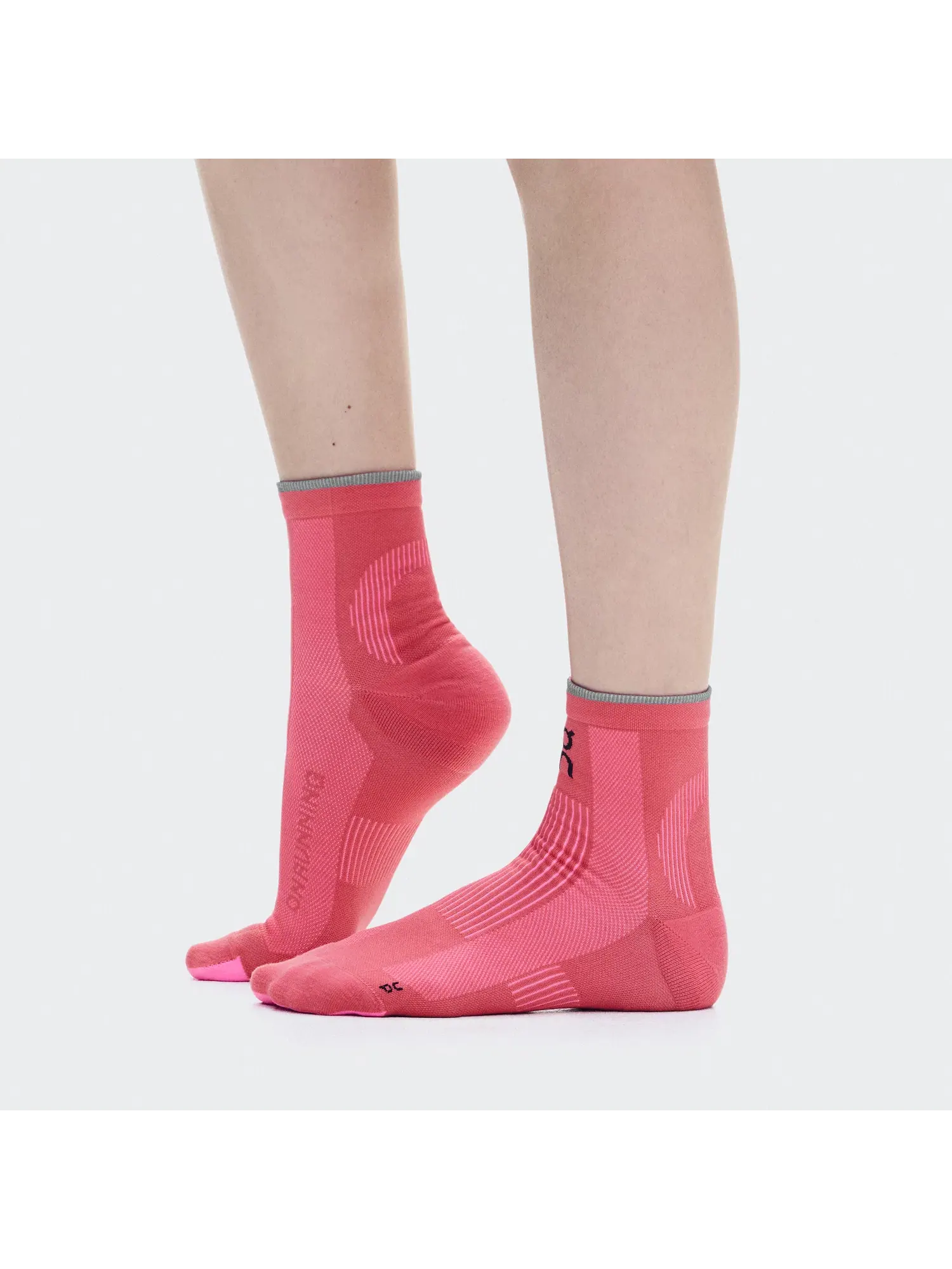 Беговые носки с амортизацией Elite Run Sock Mid On, Camellia/Azalea — 5