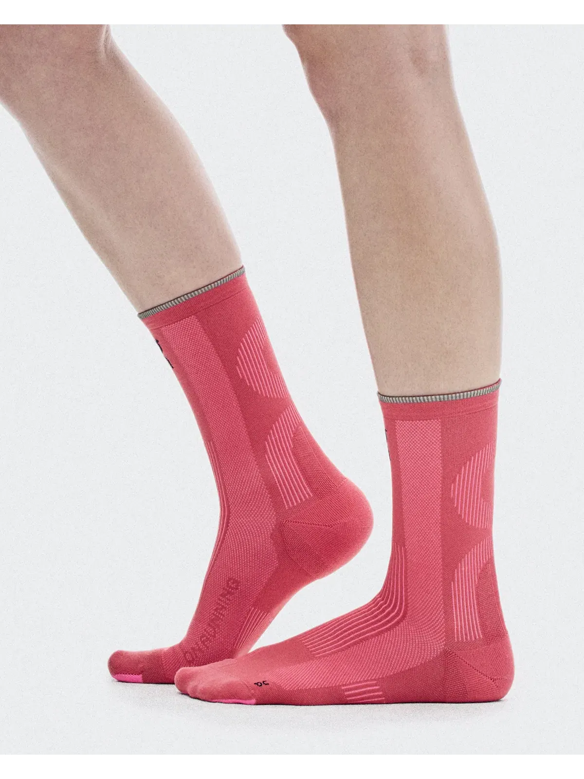 Высокие беговые носки с компрессионными зонами Elite Run Sock High On, Camellia Azalea — 3