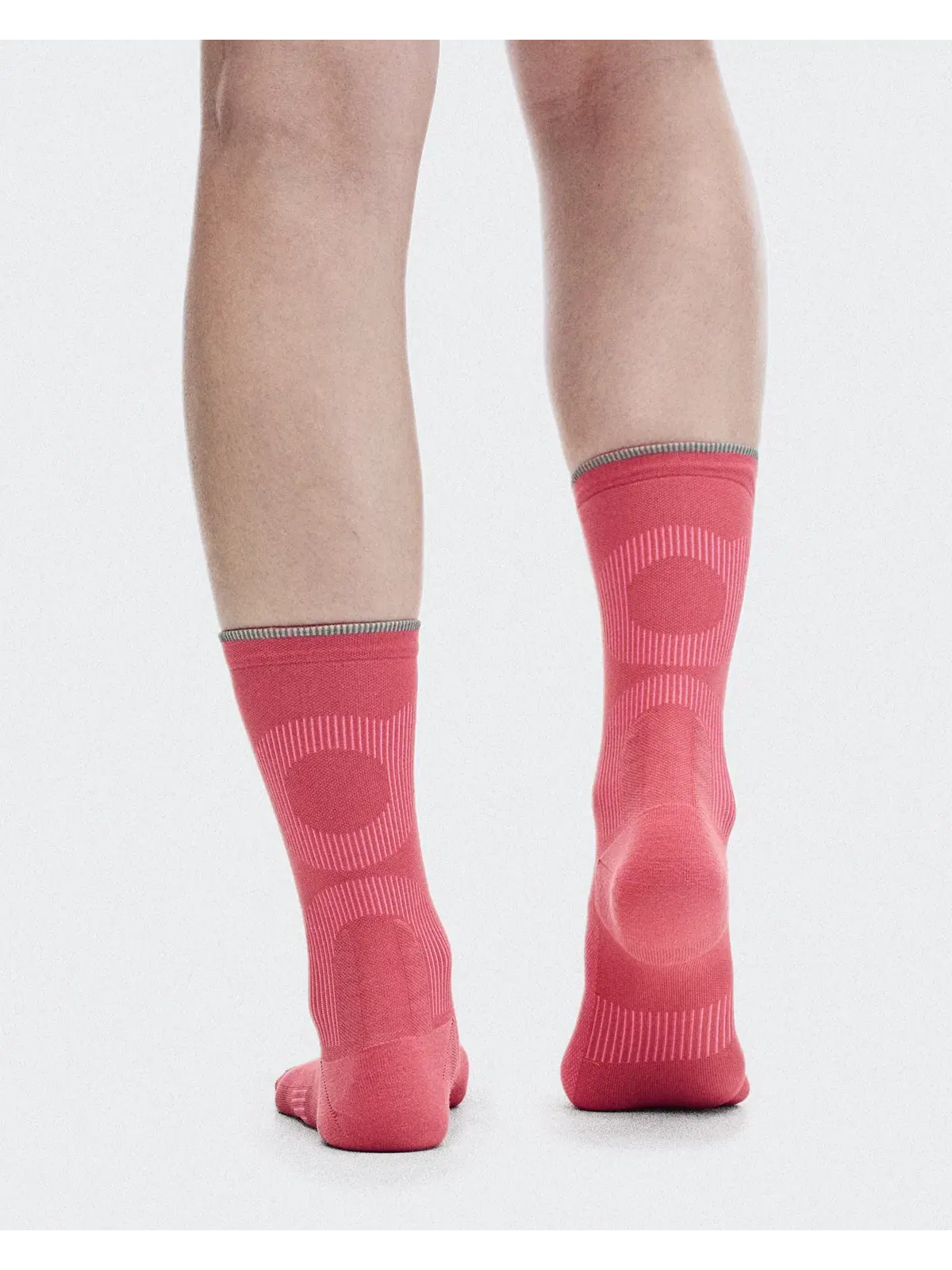 Высокие беговые носки с компрессионными зонами Elite Run Sock High On, Camellia Azalea — 4