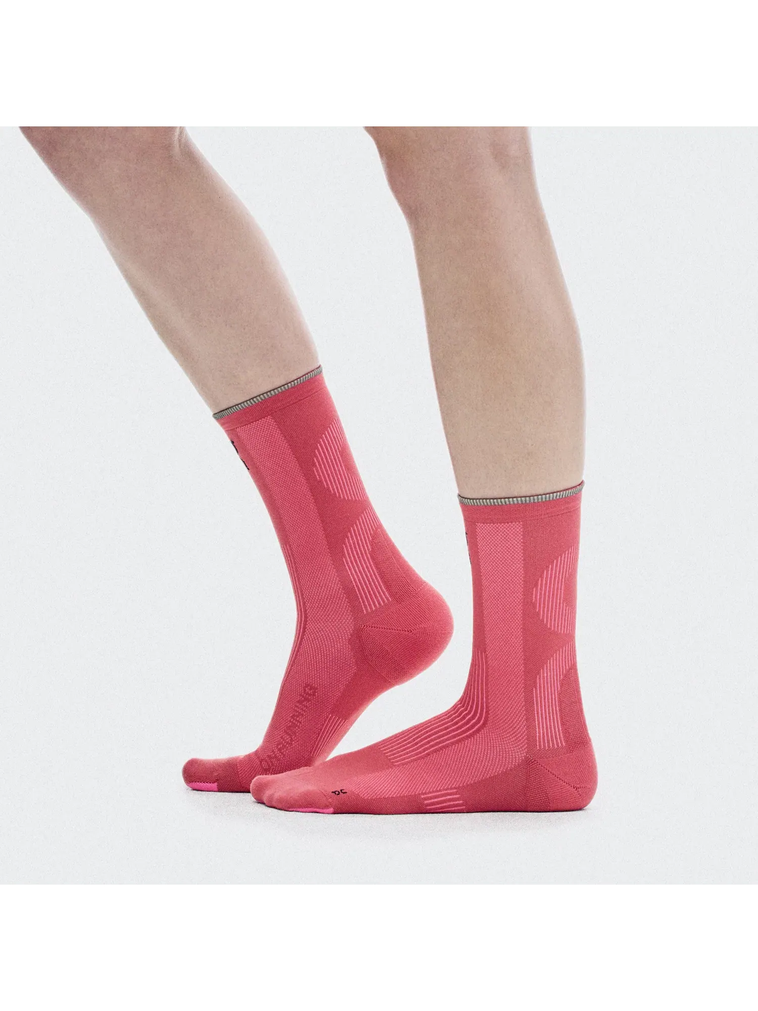 Высокие беговые носки с компрессионными зонами Elite Run Sock High On, Camellia Azalea — 5
