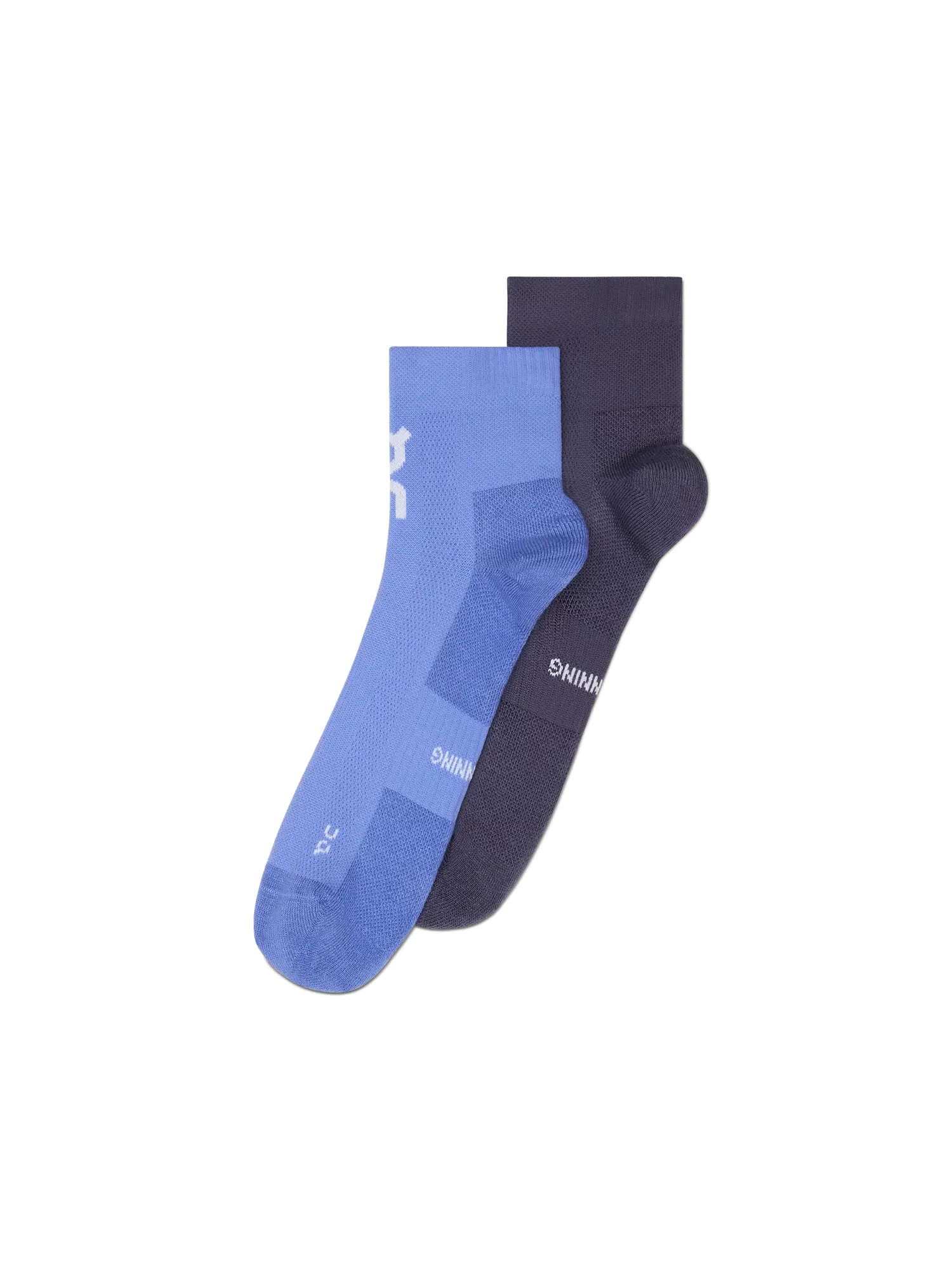 Носки для бега с усиленной амортизацией комплект 2 пары Core Run Sock Mid On, Sailor/Flint — 1