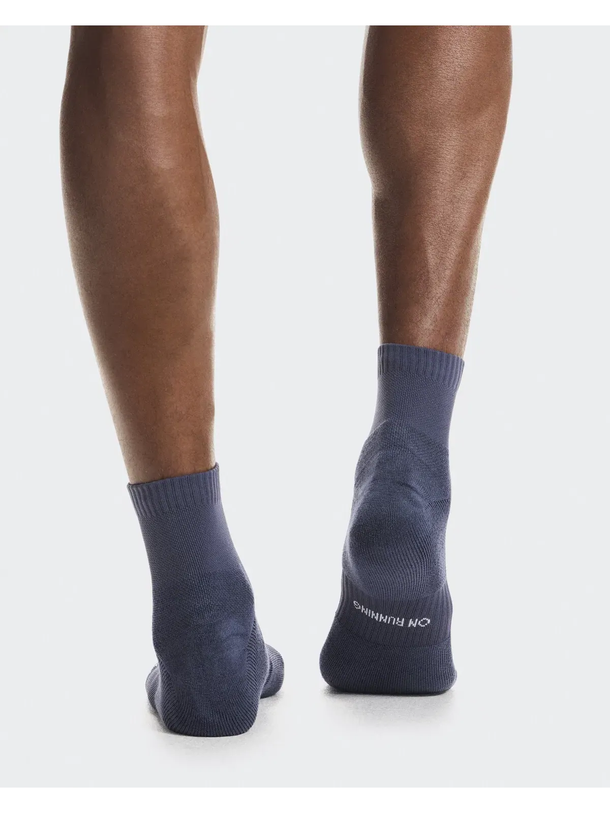 Носки для бега с усиленной амортизацией комплект 2 пары Core Run Sock Mid On, Sailor/Flint — 4