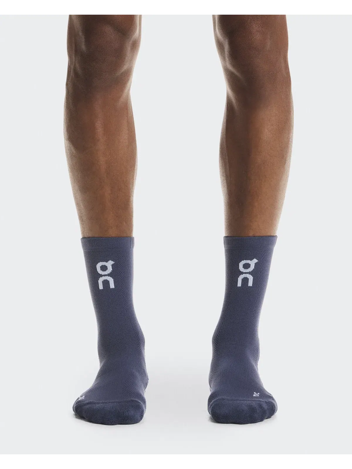 Высокие носки для бега с усиленной амортизацией, комплект из двух пар, Core Run Sock High 2P, On, Sailor/Flint — 2