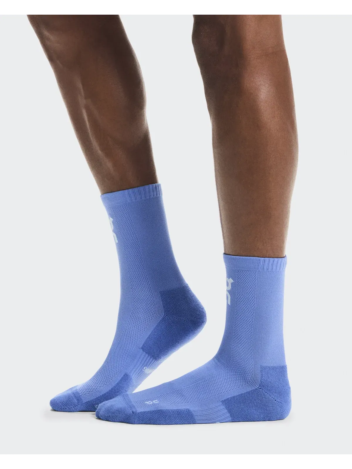 Высокие носки для бега с усиленной амортизацией, комплект из двух пар, Core Run Sock High 2P, On, Sailor/Flint — 3